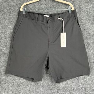 FF LA Five Four Los Angeles Mens 36 Cheshire Chino Khaki Shorts Gray Casual New